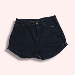 Wild Fable Black Jean Shorts with Frayed Hem